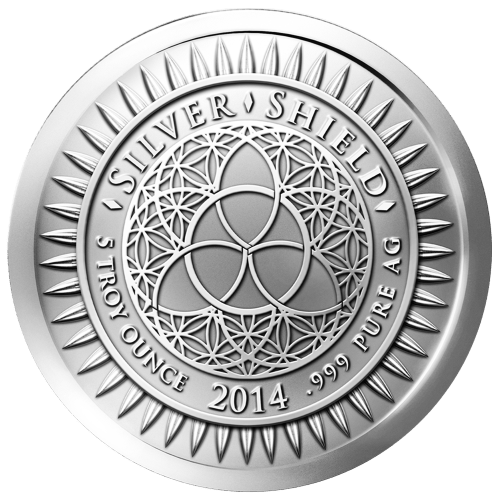 5 oz 2014 Crucifixion Silver Round