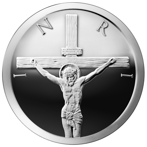 5 oz 2014 Crucifixion Silver Proof-like Round