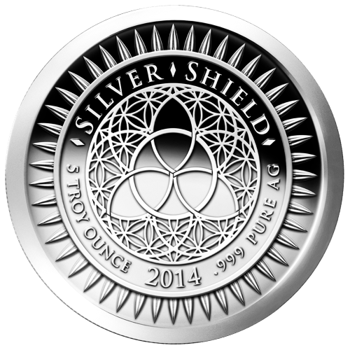 5 oz 2014 Crucifixion Silver Proof-like Round