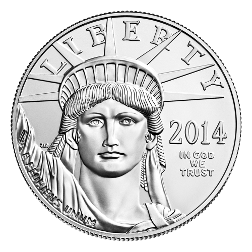 Pièce 1 once de platine Aigle américain 2014 | Monnaie des États-Unis