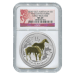 1 oz 2014 Lunar Year of the Horse NGC MS-69 Gilded Silver Coin | Perth Mint
