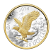 1 oz 2014 Perched Bald Eagle Gilded Silver Coin