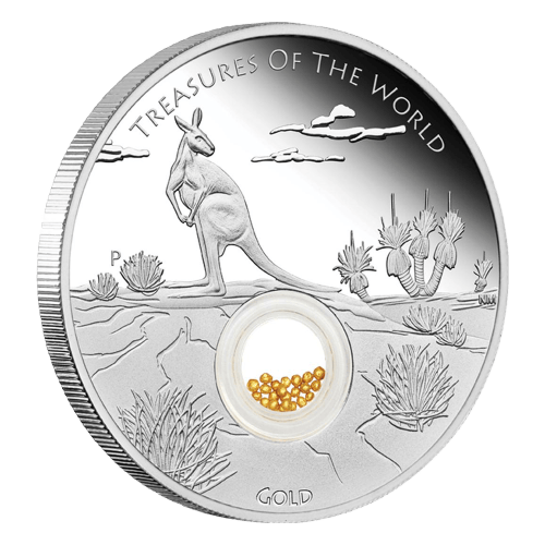 1 oz 2014 Treasures of the World Series - Australia with Gold Silver Coin | Perth Mint