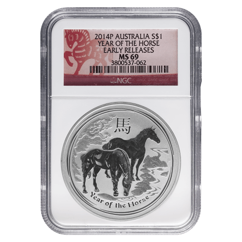 Buy 1 oz 2014 Year of the Horse Silver Coins | Silver Gold Bull US