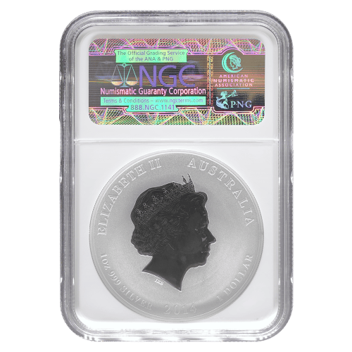 1 oz 2014 Lunar Year of the Horse NGC MS-69 (Early Releases) Silver Coin | Perth Mint