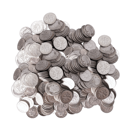 Sac de pièces américaines de circulation en argent pur à 90 % Valeur nominale 100 $ | Monnaie des États-Unis