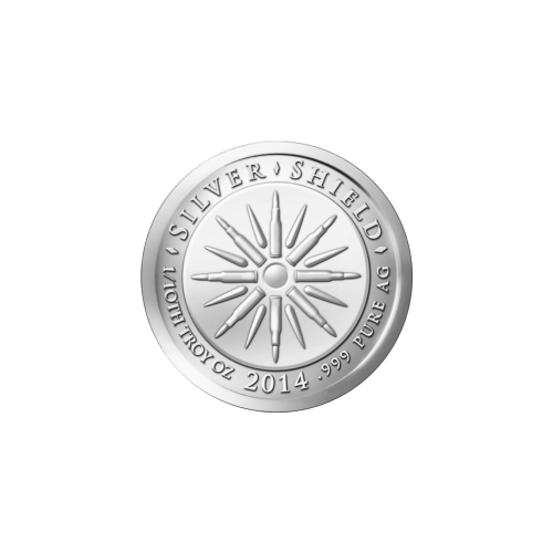 1/10 oz Argyraspides Silver Round | Silver Shield