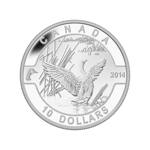 Pièce 1/2 once d'argent Série Ô Canada - Bernache du Canada 2014