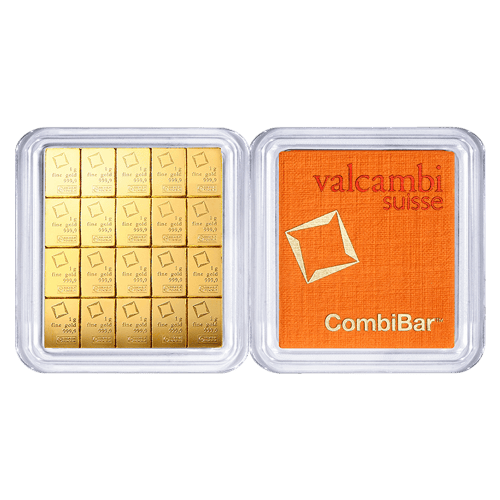 20 grammes (20 x 1 g) Lingot CombiBar en or | Valcambi