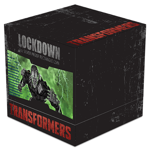1 oz 2014 Transformers: Age of Extinction - Lockdown Silver Proof Coin | Perth Mint