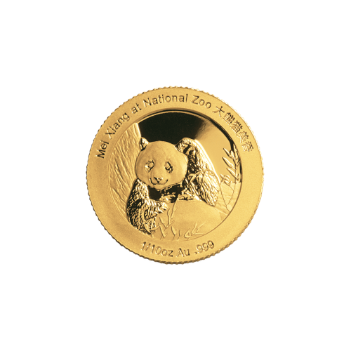 Set of 2 x 1/10 oz 2014 Chinese Panda Smithsonian Institute Proof NGC PF-69 Gold Coins