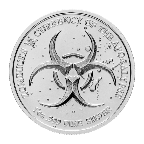1 oz Zombucks Murk Diem Silver Round | Elemetal Mint