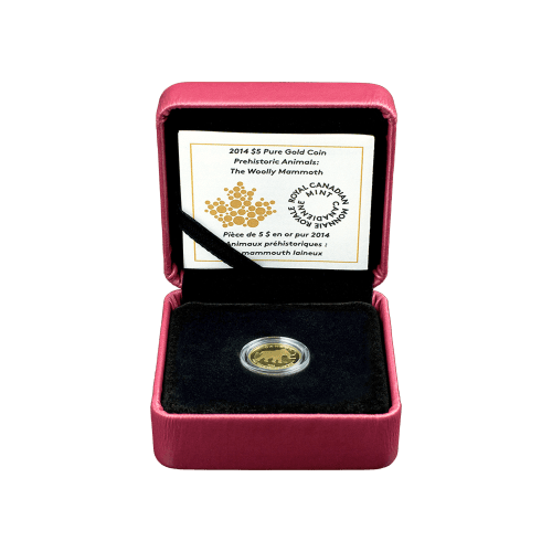 1/10 oz 2014 Woolly Mammoth Gold Coin