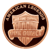 1 oz American Legends Abraham Lincoln Copper Round | Elemetal Mint