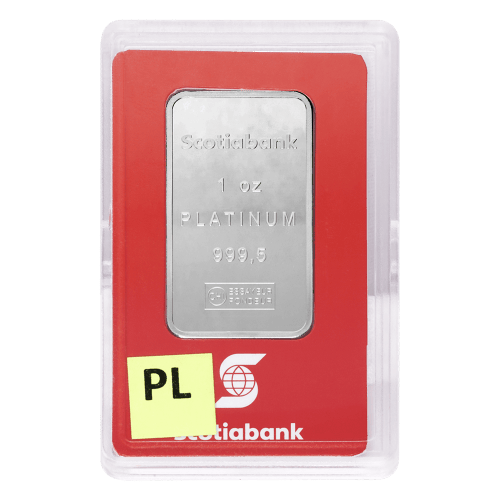 1 oz Scotiabank Platinum Bar | Valcambi