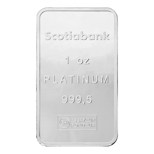 1 oz Scotiabank Platinum Bar | Valcambi