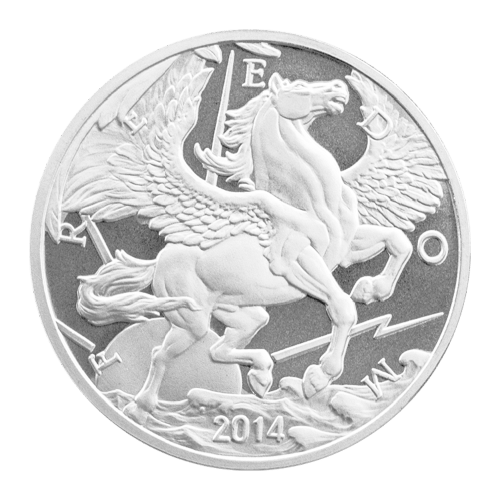 1 oz 2014 Pegasus Silver Round