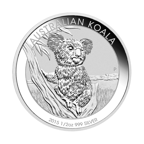 Pièce 1/2 once d'argent Koala australien 2015 | Monnaie de Perth