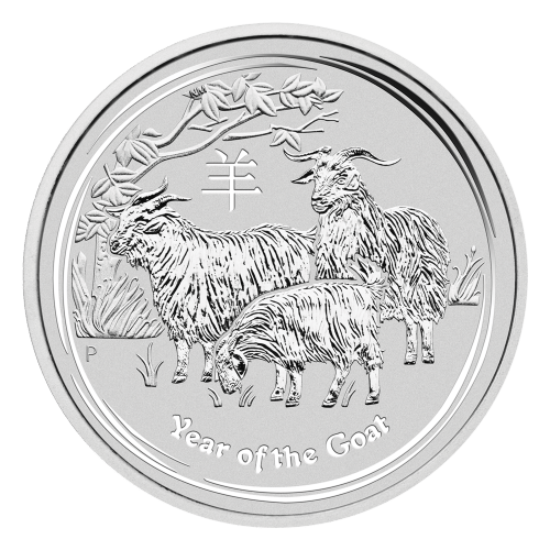 Pièce 1 once d'argent Lunaire Année de la Chèvre 2015 | Monnaie de Perth