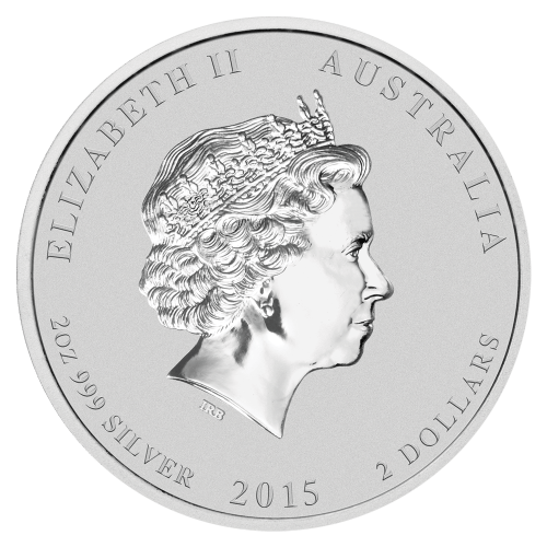Pièce 2 onces d'argent Lunaire Année de la Chèvre 2015 | Monnaie de Perth