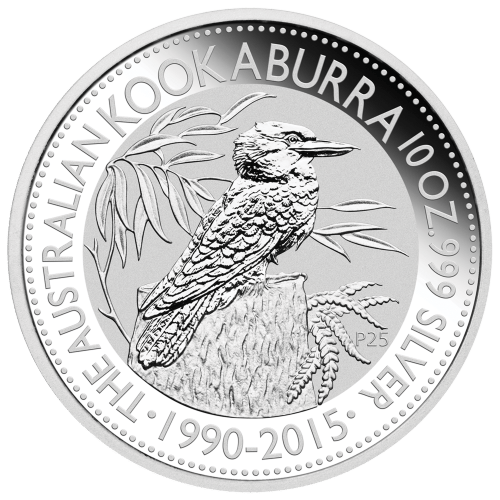 Pièce 10 onces d'argent Kookaburra australien 2015 | Monnaie de Perth