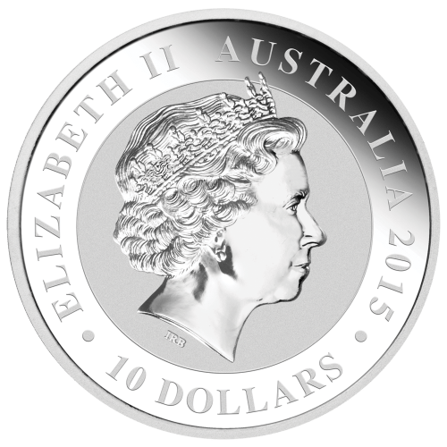 Pièce 10 onces d'argent Kookaburra australien 2015 | Monnaie de Perth