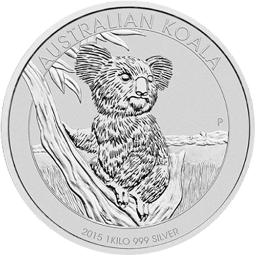 Pièce 1 kilo d'argent Koala australien 2015 | Monnaie de Perth