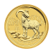 Pièce 1/2 once d'or Lunaire Année de la Chèvre 2015 | Monnaie de Perth