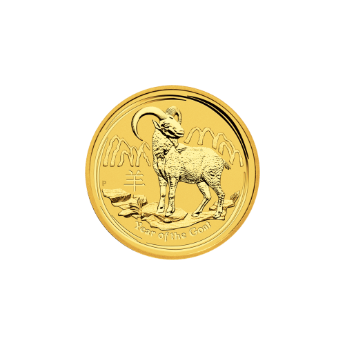 Buy 1/10 oz Year of the Goat Perth Mint Gold Coins | Silver Gold