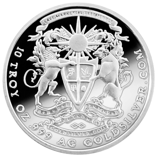 10 oz 2014 Pegasus Silver Proof Round