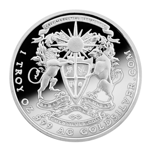 Ronde 1 once d'argent épreuve numismatique Pégase 2014