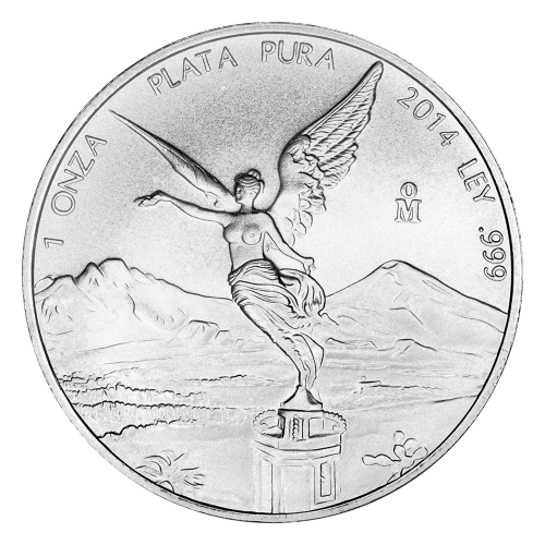 Pièce 1 once d'argent Libertad mexicaine 2014