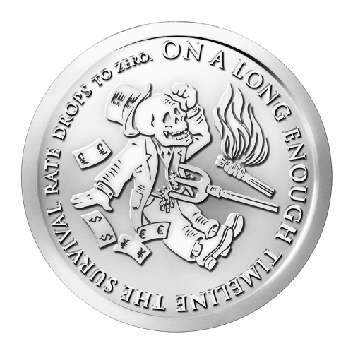 1 oz 2014 The End of the Line | Bankster Series Silver Round