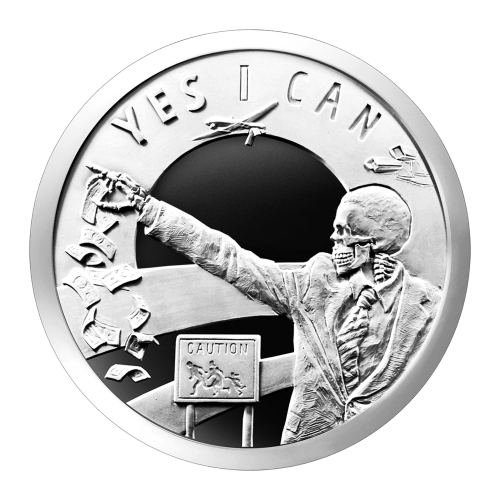 Ronde 1 once d'argent Semblable à épreuve numismatique Les sept péchés d’Obama 2014