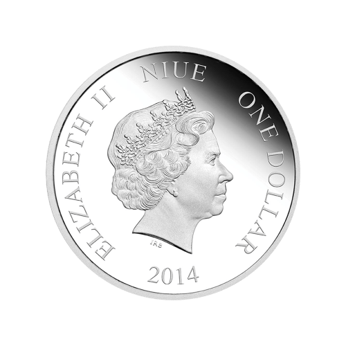 Pièce 1/2 once d'argent épreuve numismatique Vœux de fin d'année Disney 2014