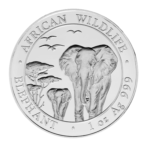 1 oz 2015 Somalian African Elephant Silver Coin | Bavarian State Mint