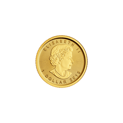 Pièce 1/20 once d'or Feuille d'érable canadienne 2015
