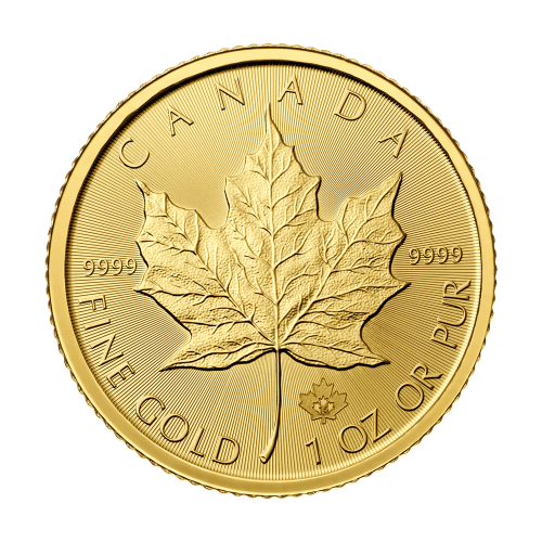 Pièce 1 once d'or Feuille d'érable canadienne 2015