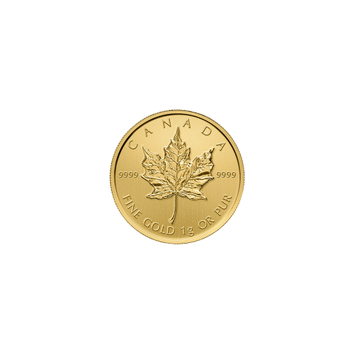 Feuille de pièces d'or MapleGram25 2015 de 25 grammes (25 x 1 g)