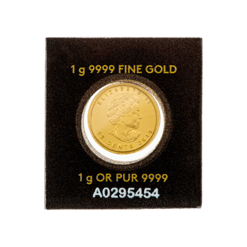 1 gram 2015 MapleGram Single Gold Coin | Royal Canadian Mint