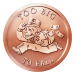 1 oz 2014 Too Big to Fail Copper Round | Silver Shield
