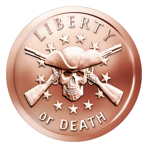 1 oz 2014 Liberty or Death Copper Round