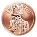 Ronde 1 once de cuivre Slave Uncle 2014