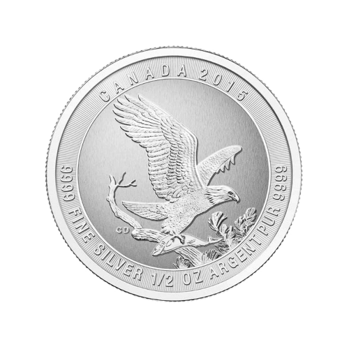 1/2 oz 2015 Bald Eagle Silver Coin | Royal Canadian Mint