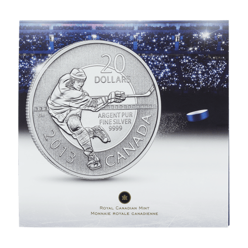 Pièce 1/4 once d'argent 20 $ pour 20 $ Hockey 2013