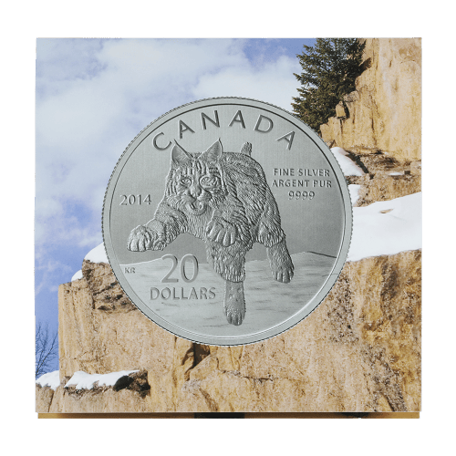 1/4 oz 2014 $20 for $20 Bobcat Silver Coin | Royal Canadian Mint