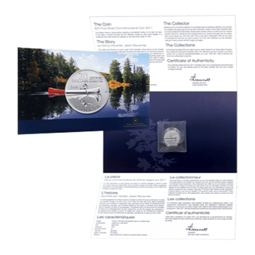 1/4 oz 2011 $20 for $20 Canoe Silver Coin | Royal Canadian Mint