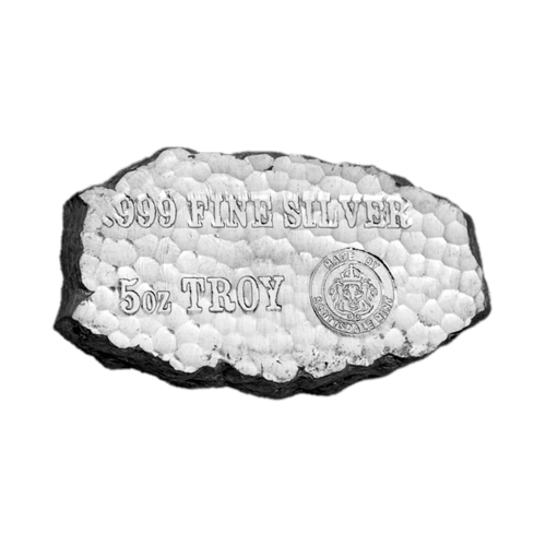 Lingot 5 onces d'argent Pépite Tombstone Monnaie de Scottsdale