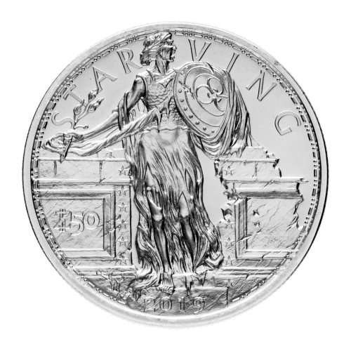 1 oz Zombucks Starving Liberty Silver Round | Elemetal Mint