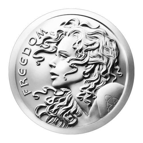 1 oz 2015 Freedom Girl Silver Round | Silver Shield